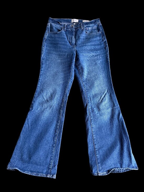 Universal Thread Denim - Universal Thread High Rise Flare Bell Bottom Jeans Medium Wash, Size 8